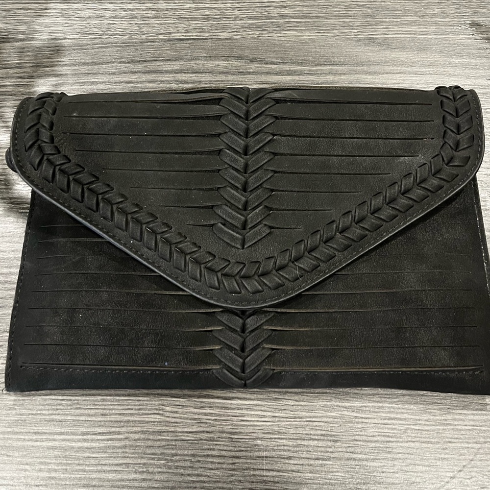 Black Suede Crossbody Bag🖤